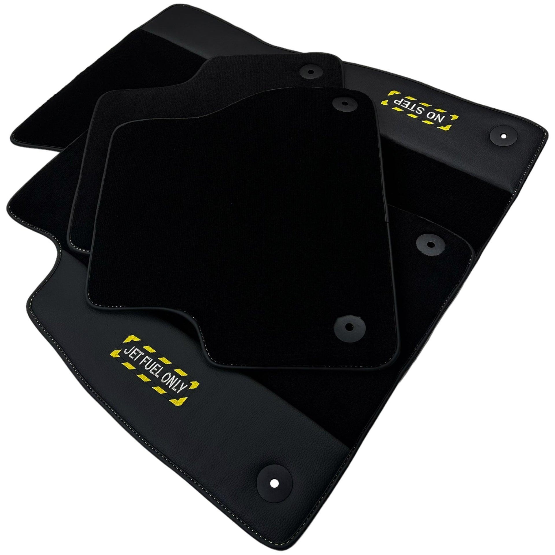 Black Floor Mats for Audi A6 - C5 Sedan (1997-2002) | Fighter Jet Edition - AutoWin