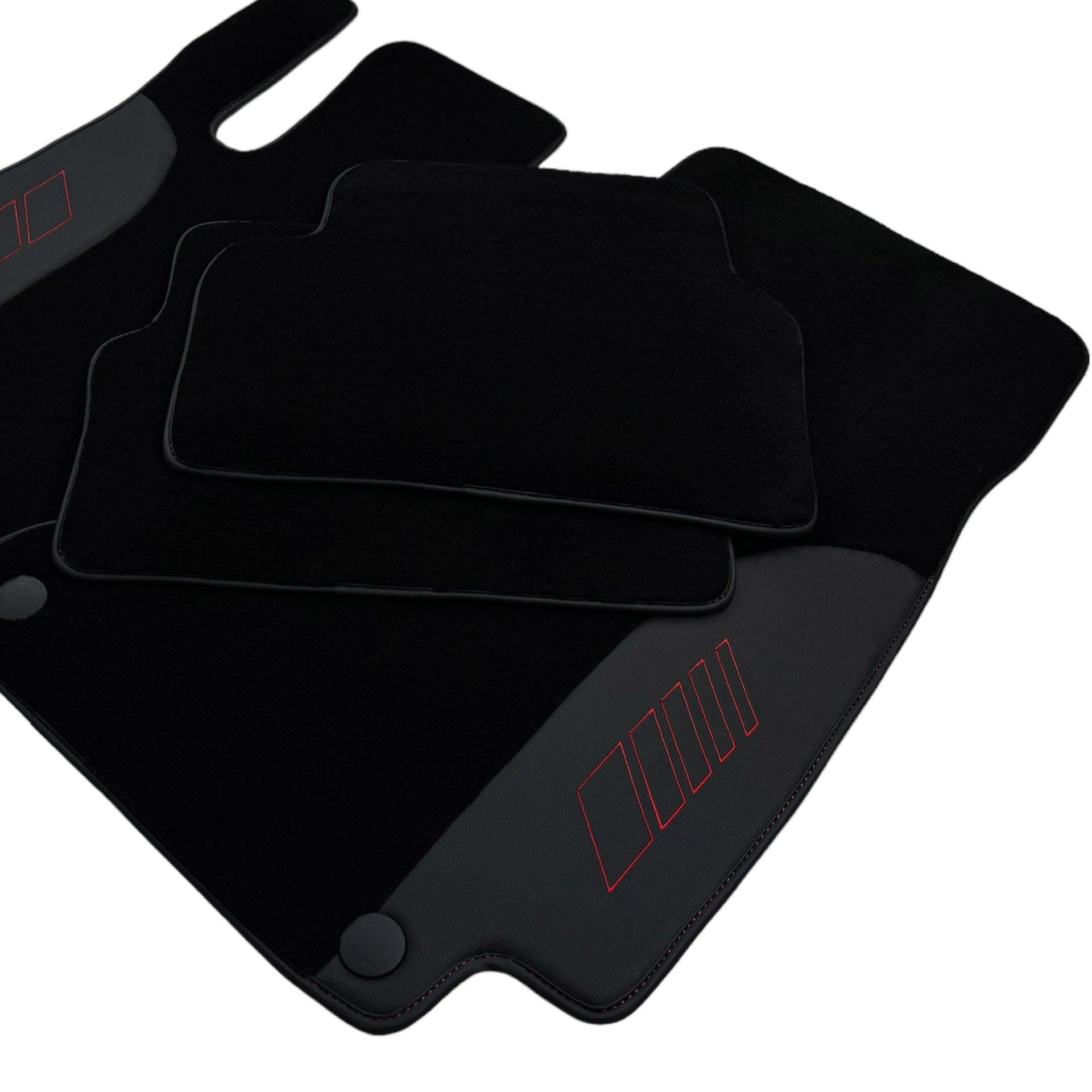 Black Floor Mats For Mercedes Benz S-Class V222 (2013-2020) Long Wheelbase | AutoWin Edition - AutoWin
