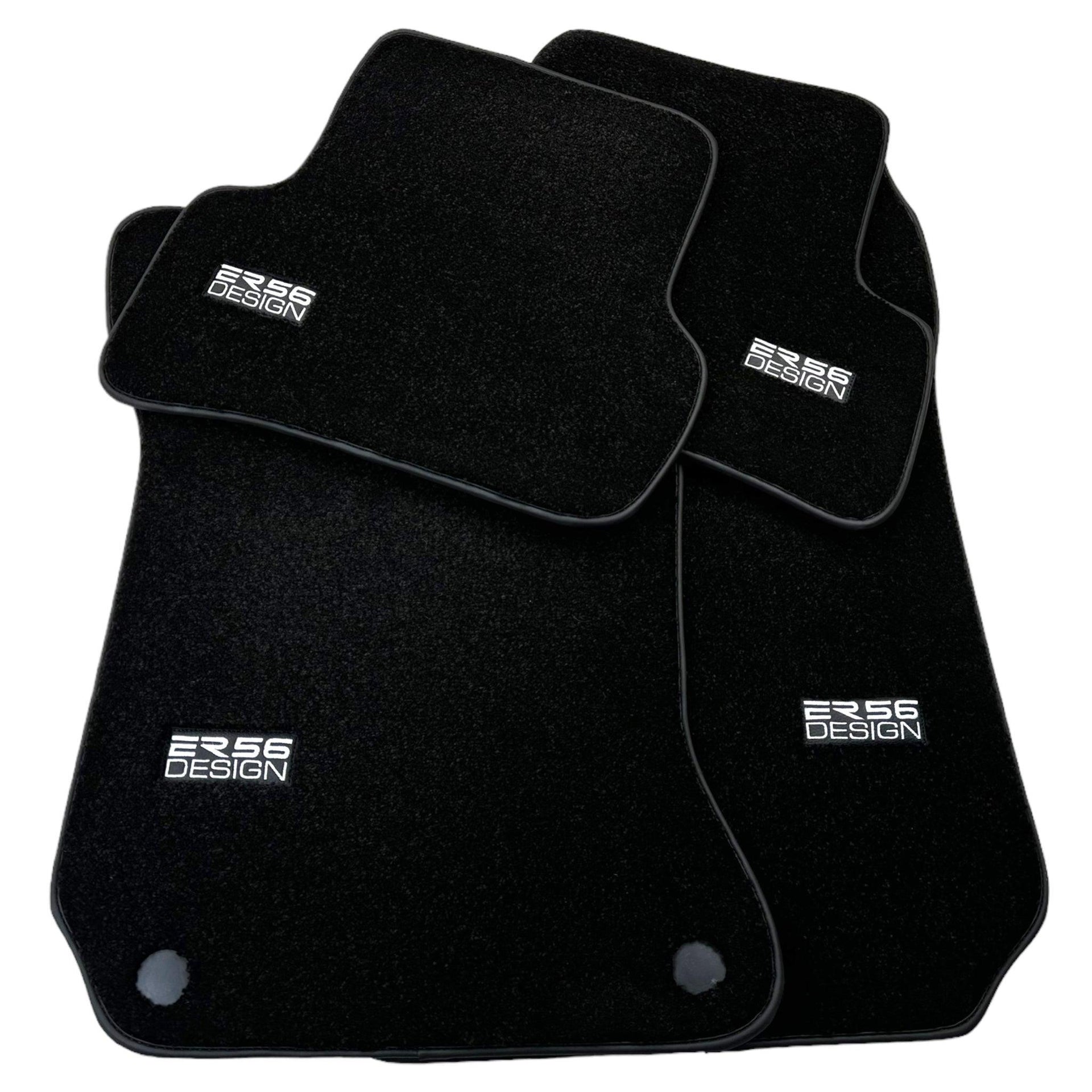 Black Luxury Floor Mats For Mercedes Benz E-Class W212 Sedan Facelift (2013-2016) | ER56 Design - AutoWin