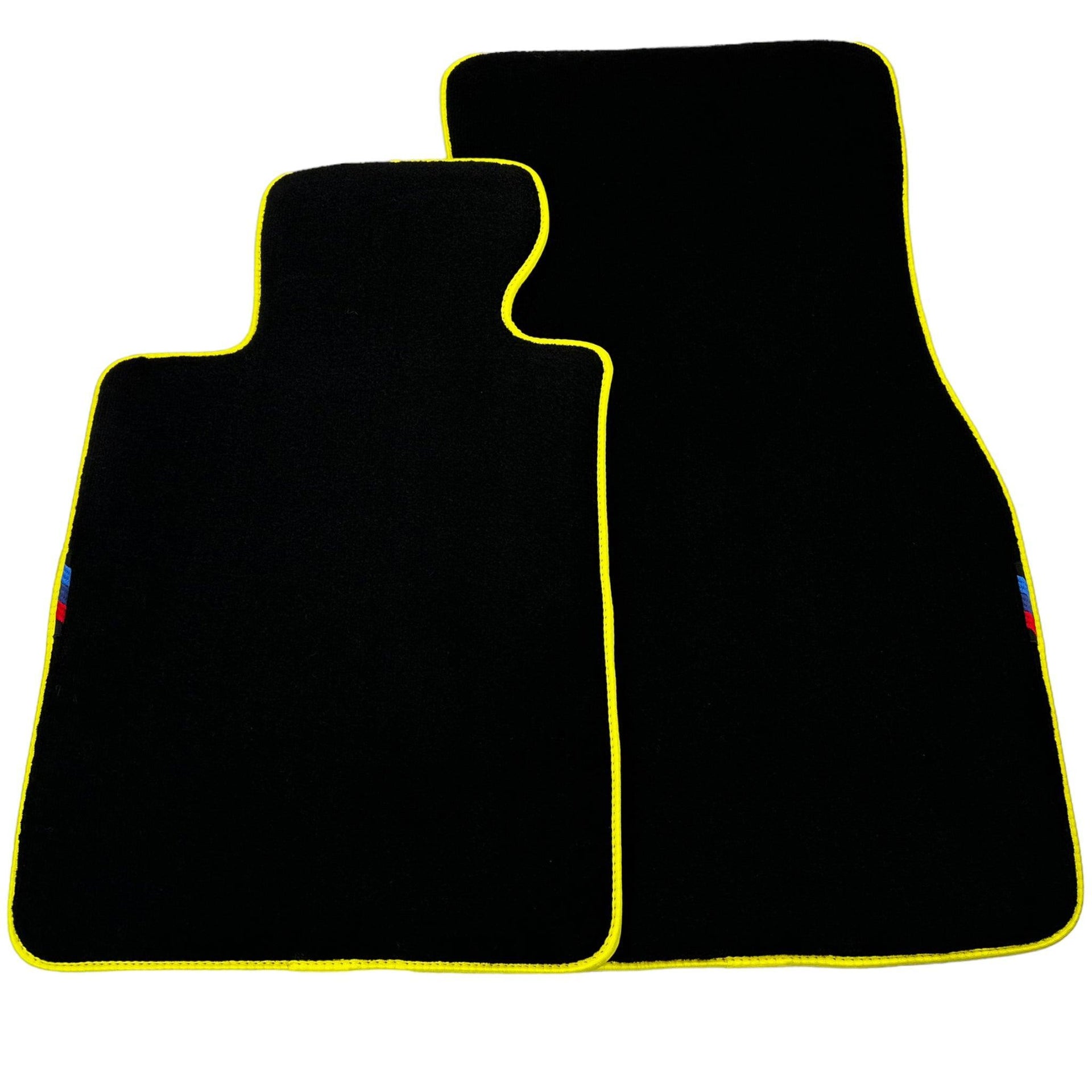 Black Mats For BMW M3 E92 | Yellow Trim - AutoWin