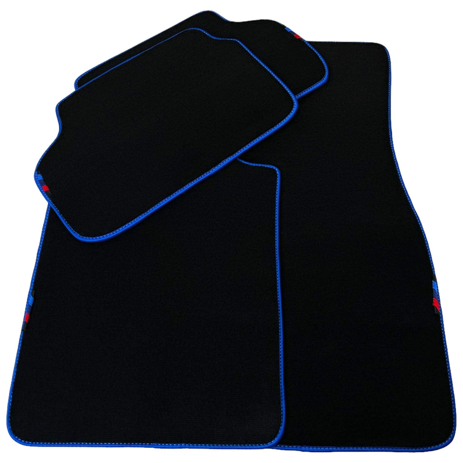 Black Mats For BMW M3 E93 | Blue Trim - AutoWin