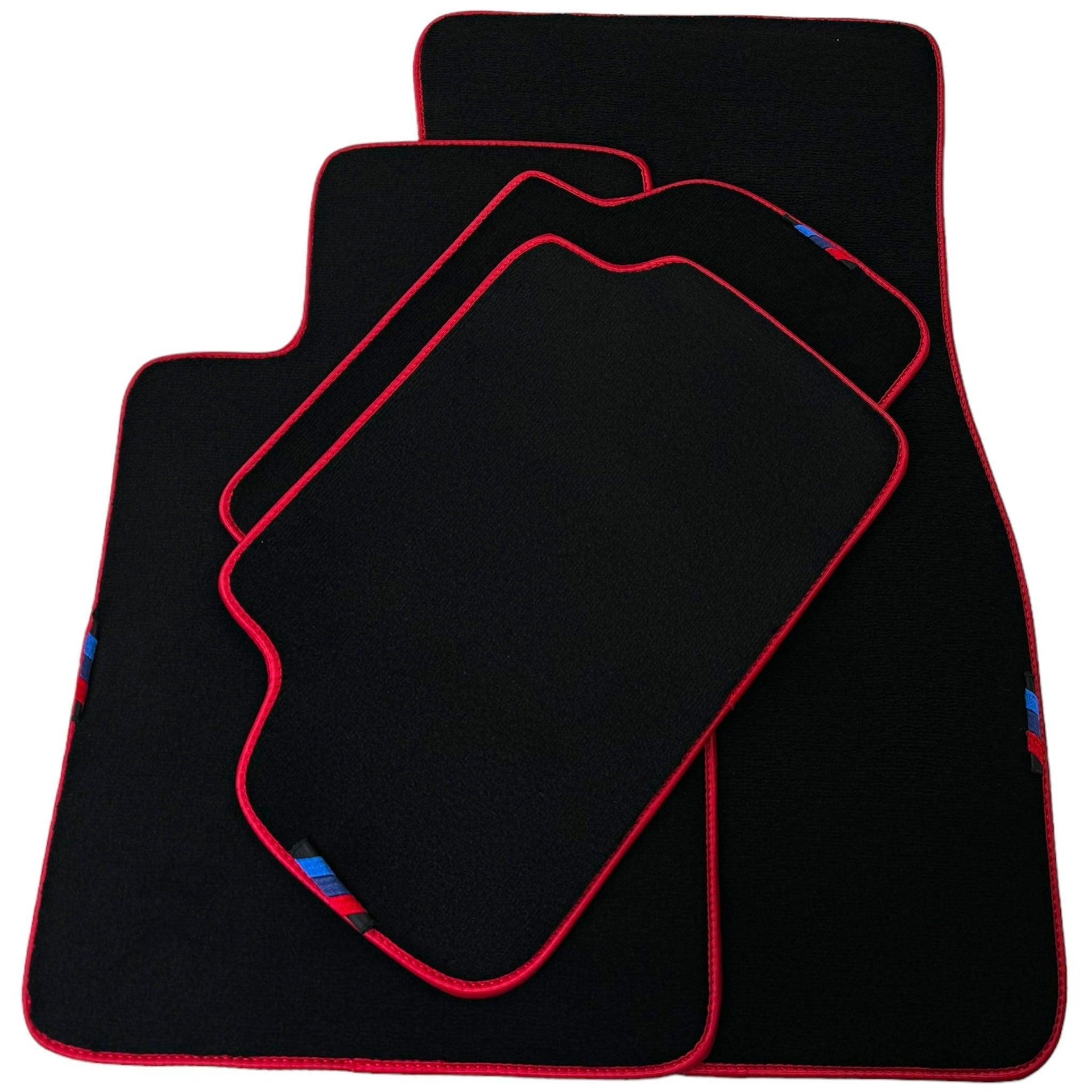 Black Mats For BMW M5 E28 | Red Trim - AutoWin