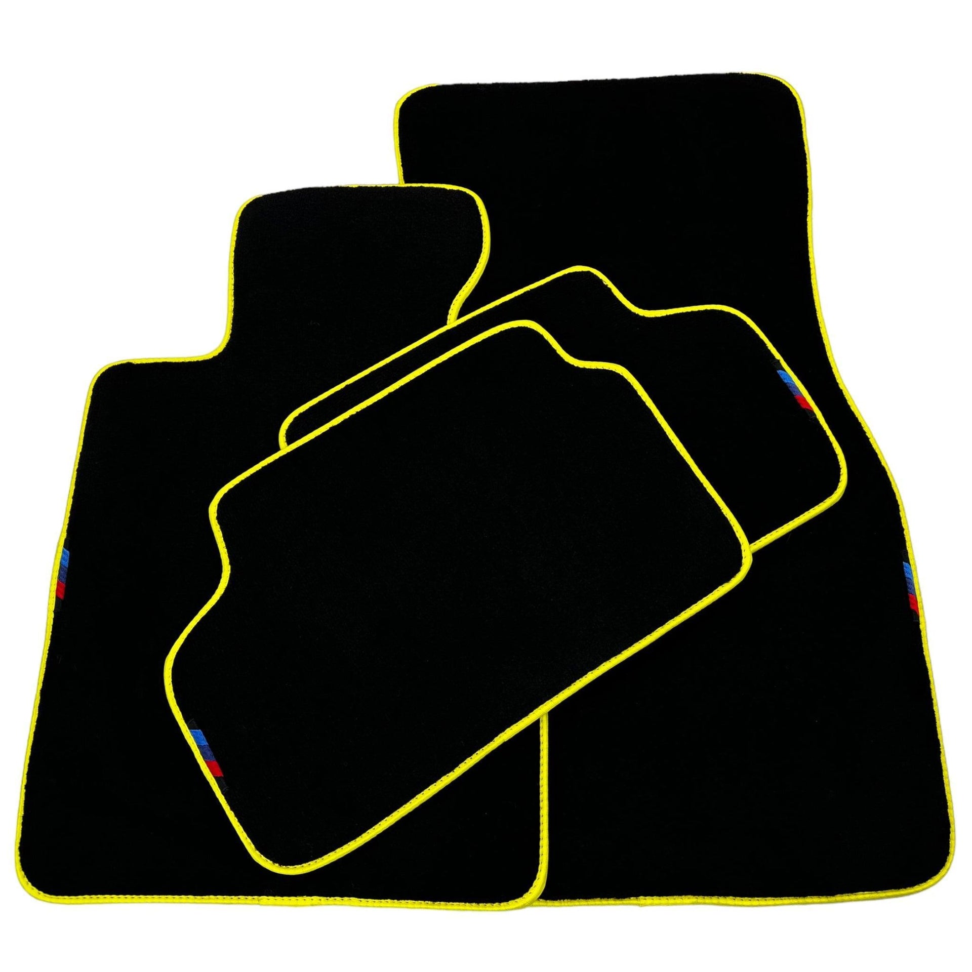 Black Mats For BMW M5 E28 | Yellow Trim - AutoWin