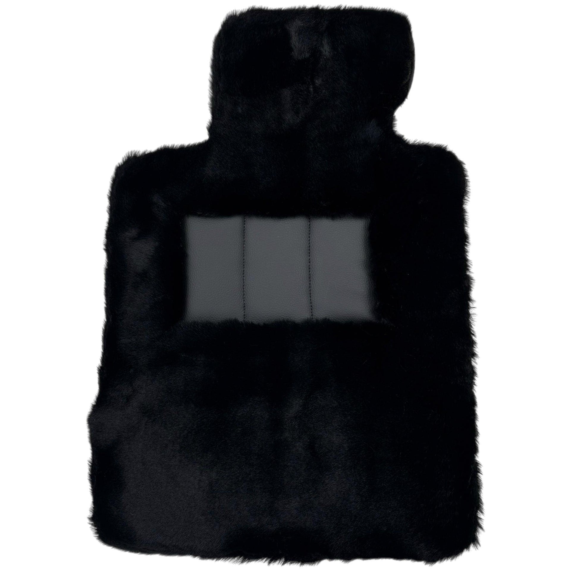 Black Sheepskin Floor Mats For BMW M3 E36 No Steps Edition - AutoWin