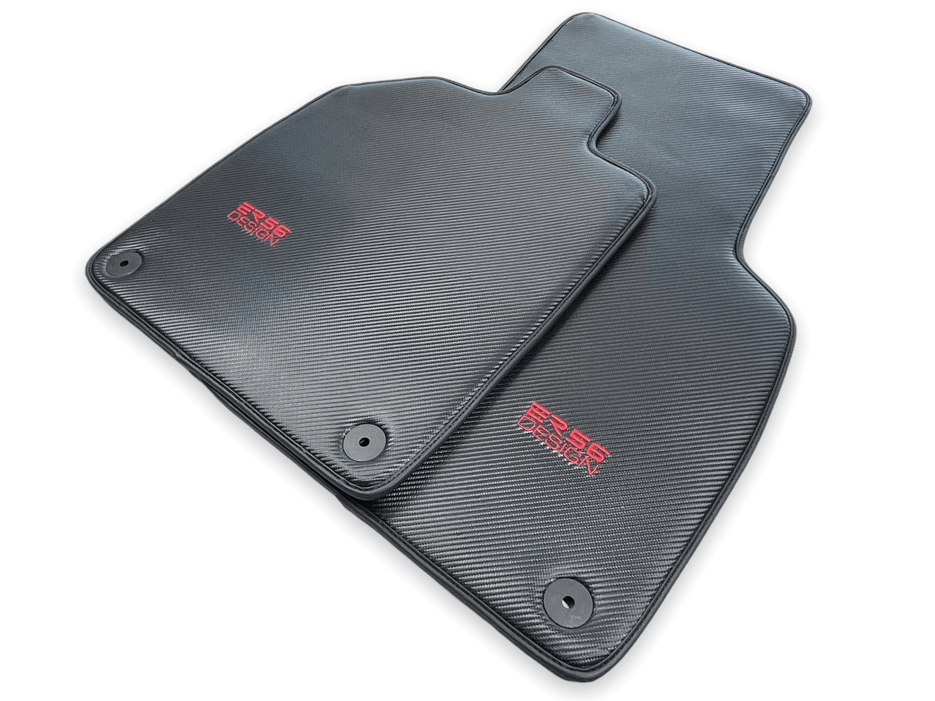 Carbon Fiber Leather Floor Mats for Audi R8 2015-2023 ER56 Design - AutoWin
