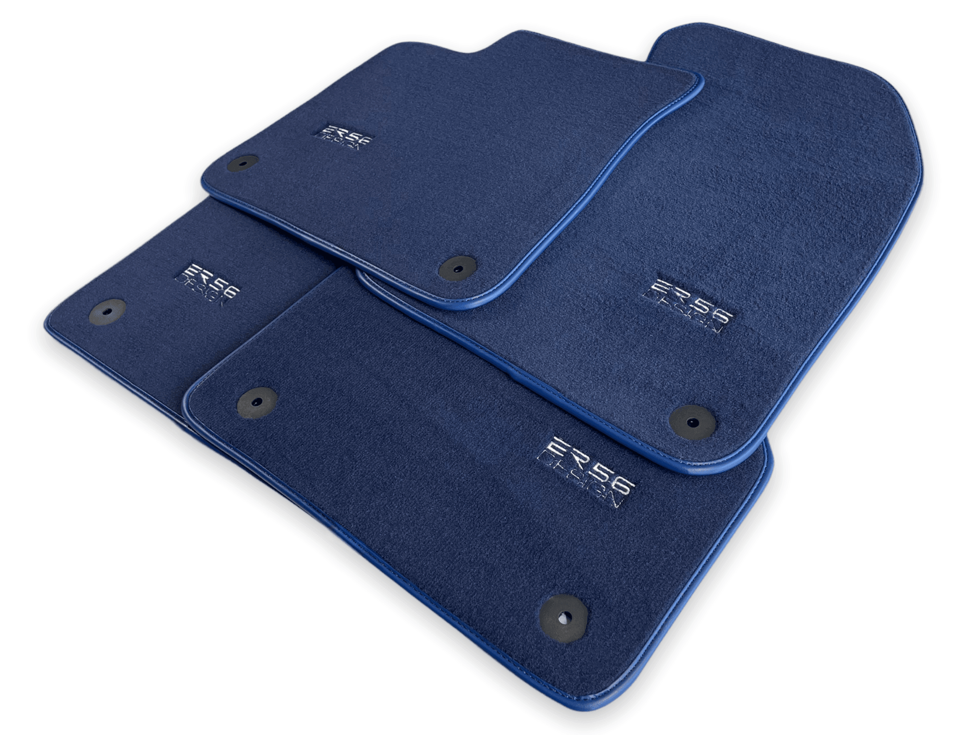 Dark Blue Floor Mats for Audi A6 - C6 Avant (2004-2008) | ER56 Design - AutoWin