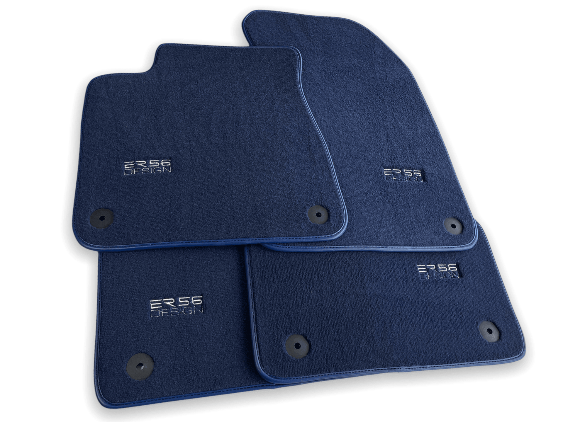 Dark Blue Floor Mats for Audi A6 - C7 Sedan (2011-2018) | ER56 Design - AutoWin