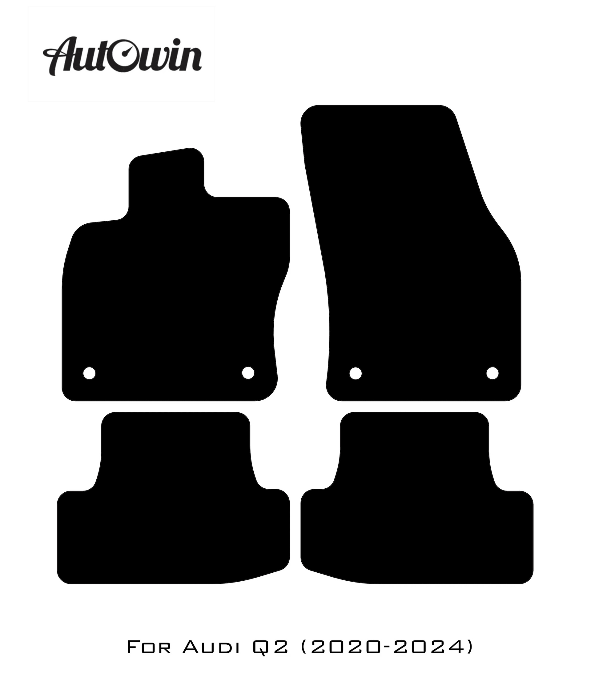 Dark Blue Floor Mats for Audi Q2 (2020-2024) | ER56 Design - AutoWin