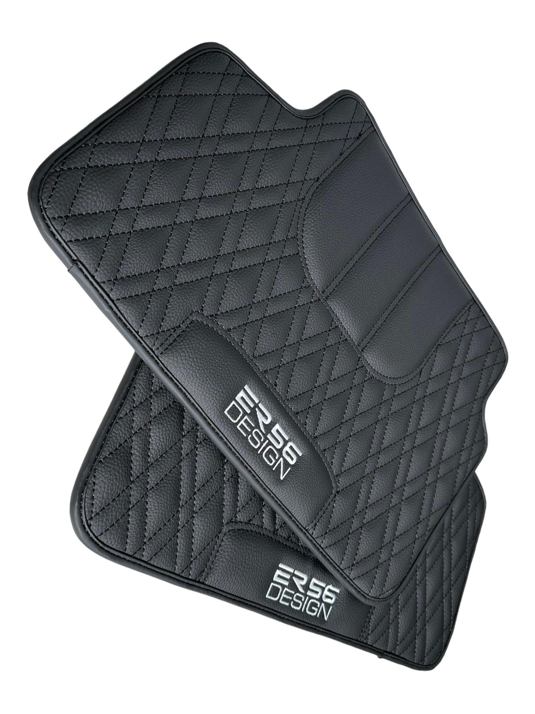Floor Mats For BMW 4 Series F32 Black Leather Er56 Design - AutoWin