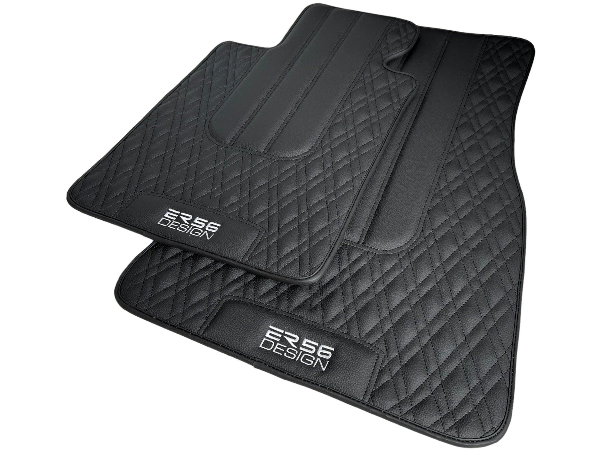 Floor Mats For BMW 4 Series G26 Gran Coupe Black Leather Er56 Design - AutoWin