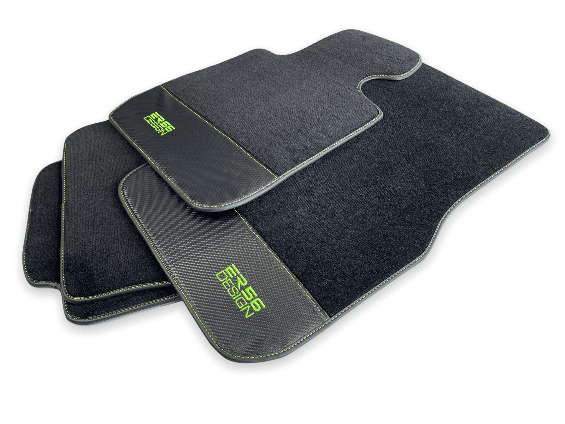 Floor Mats For BMW 5 Series E61 Wagon Carbon Leather Er56 Design - AutoWin