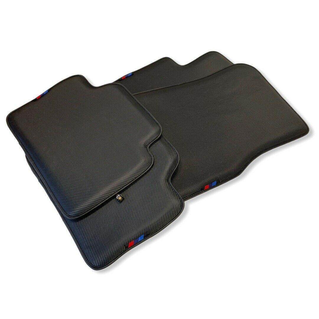 Floor Mats For BMW iX1 - U11 SUV Autowin Brand Carbon Fiber Leather - AutoWin