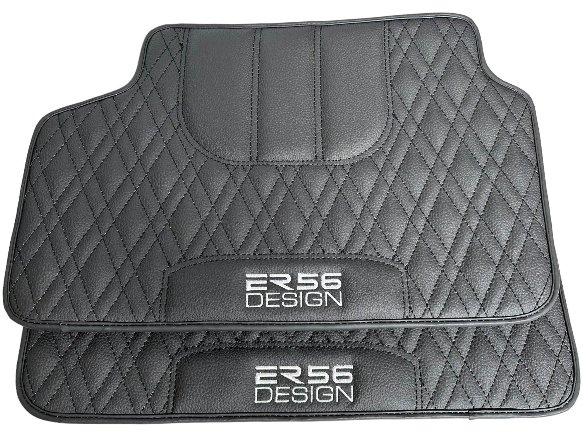 Floor Mats For BMW M5 F10 Black Leather Er56 Design - AutoWin