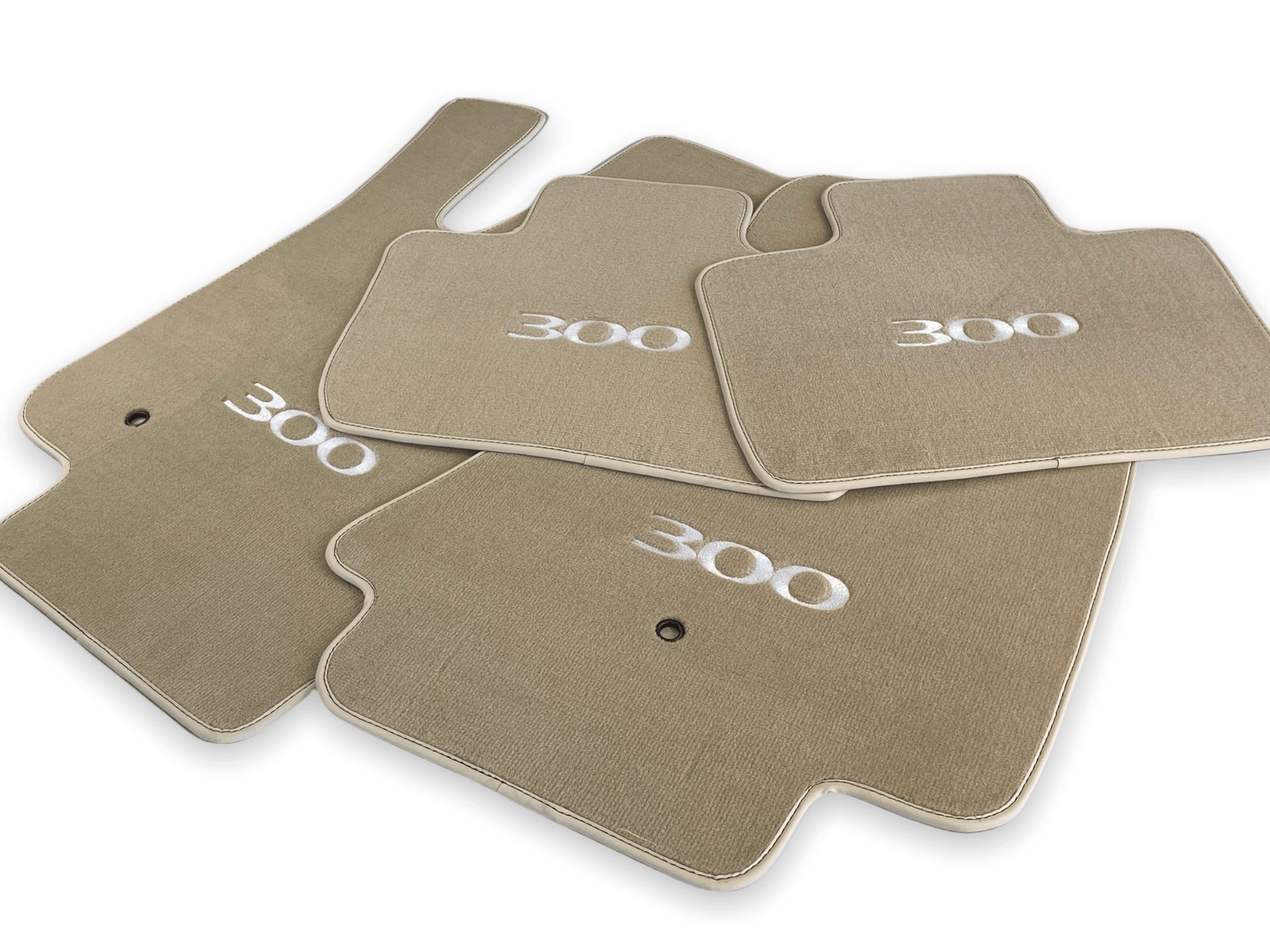 Floor Mats For Chrysler 300C Beige 2011-2022 - AutoWin