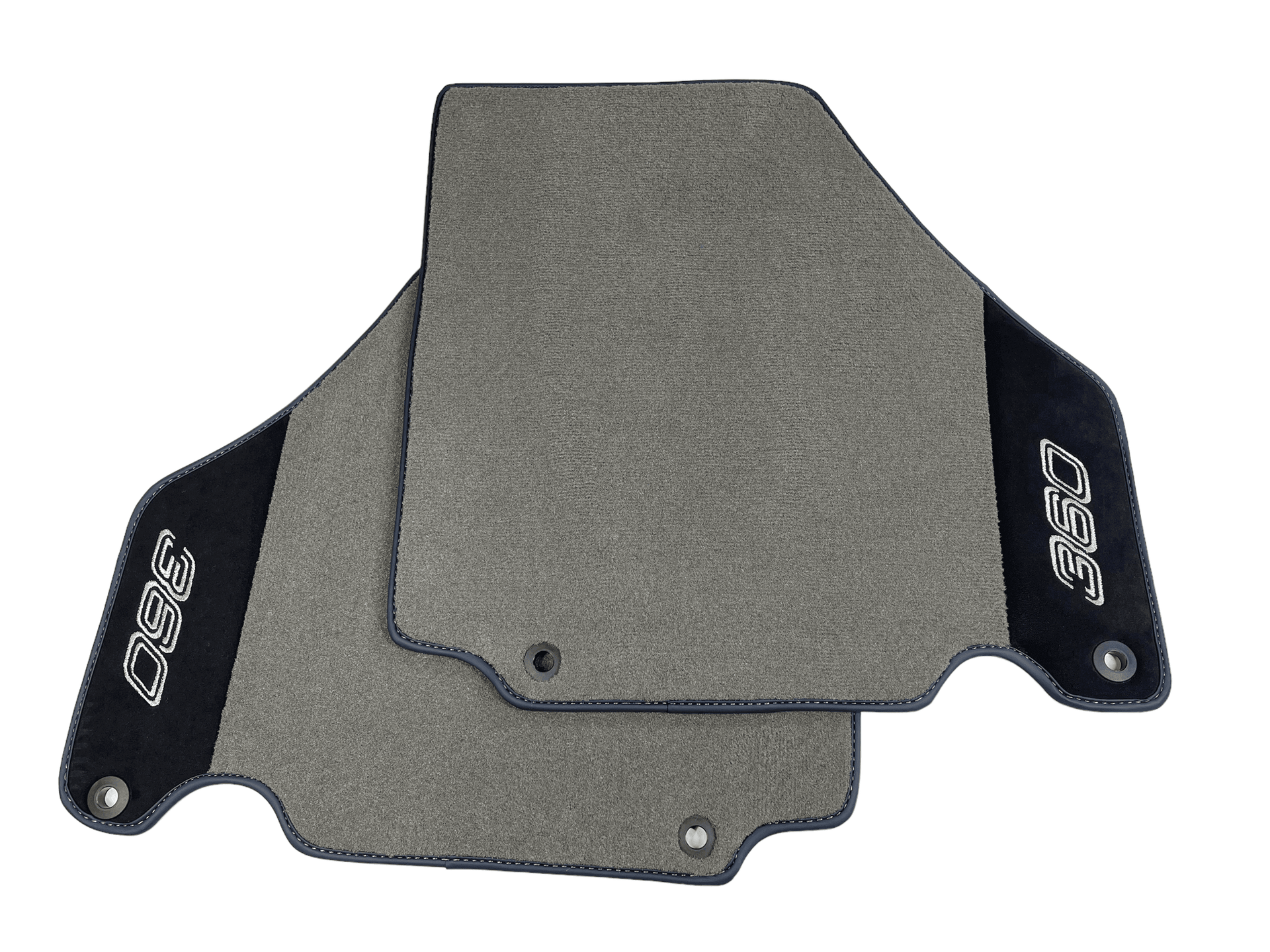 Floor Mats For Ferrari 360 Modena 1999-2005 Gray With Alcantara Leather - AutoWin