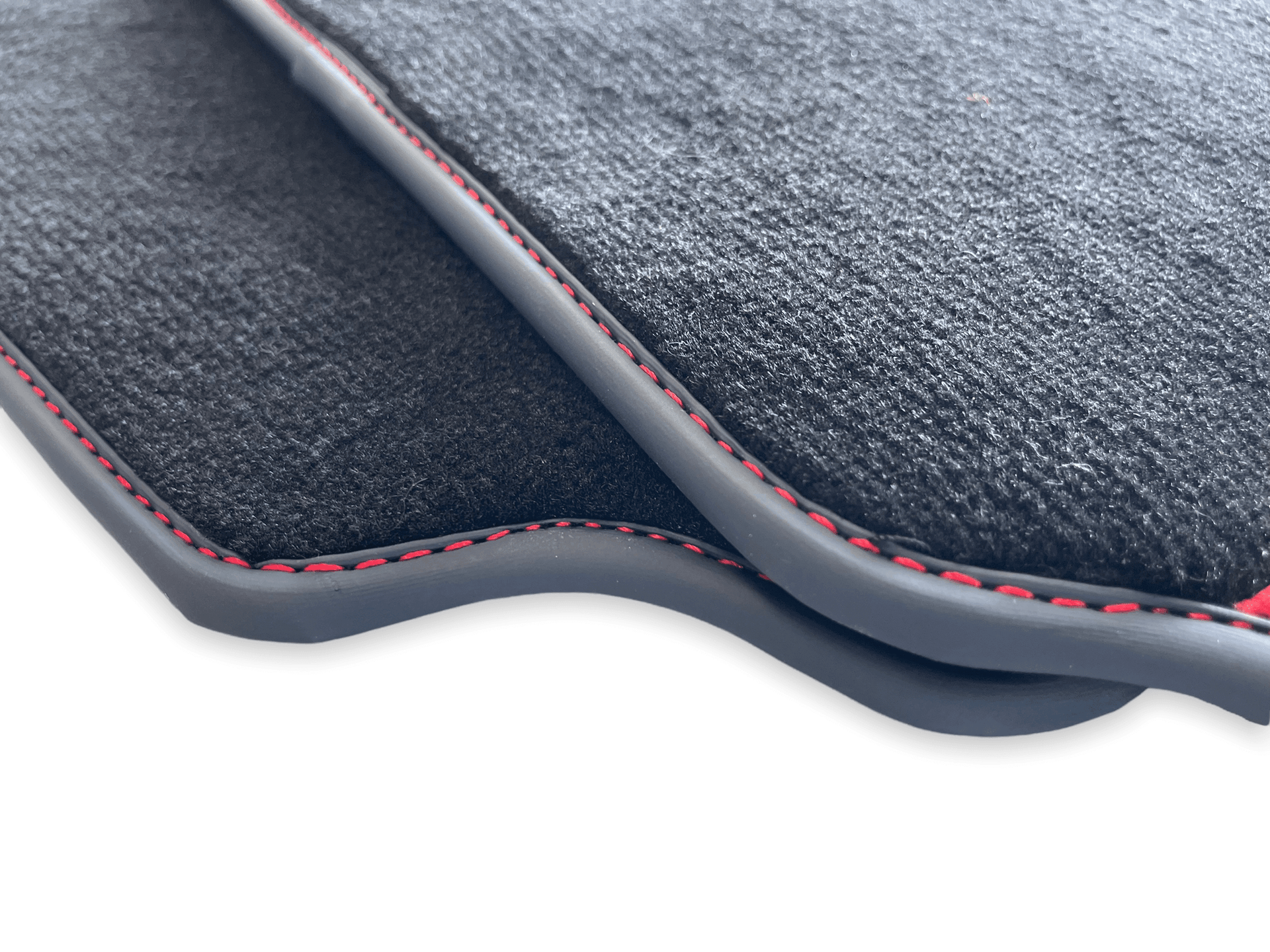 Floor Mats For Ferrari 458 Spider 2012-2015 Red Alcantara Leather - AutoWin