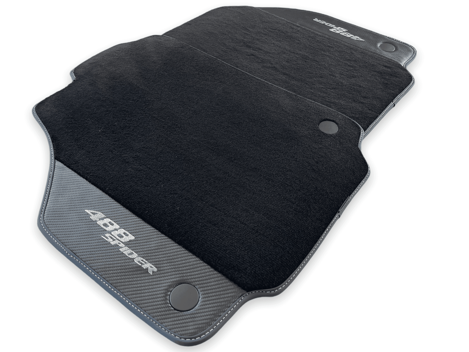 Floor Mats For Ferrari 488 Spider 2015-2022 Carbon Fiber AutoWin Brand IT Edition - AutoWin