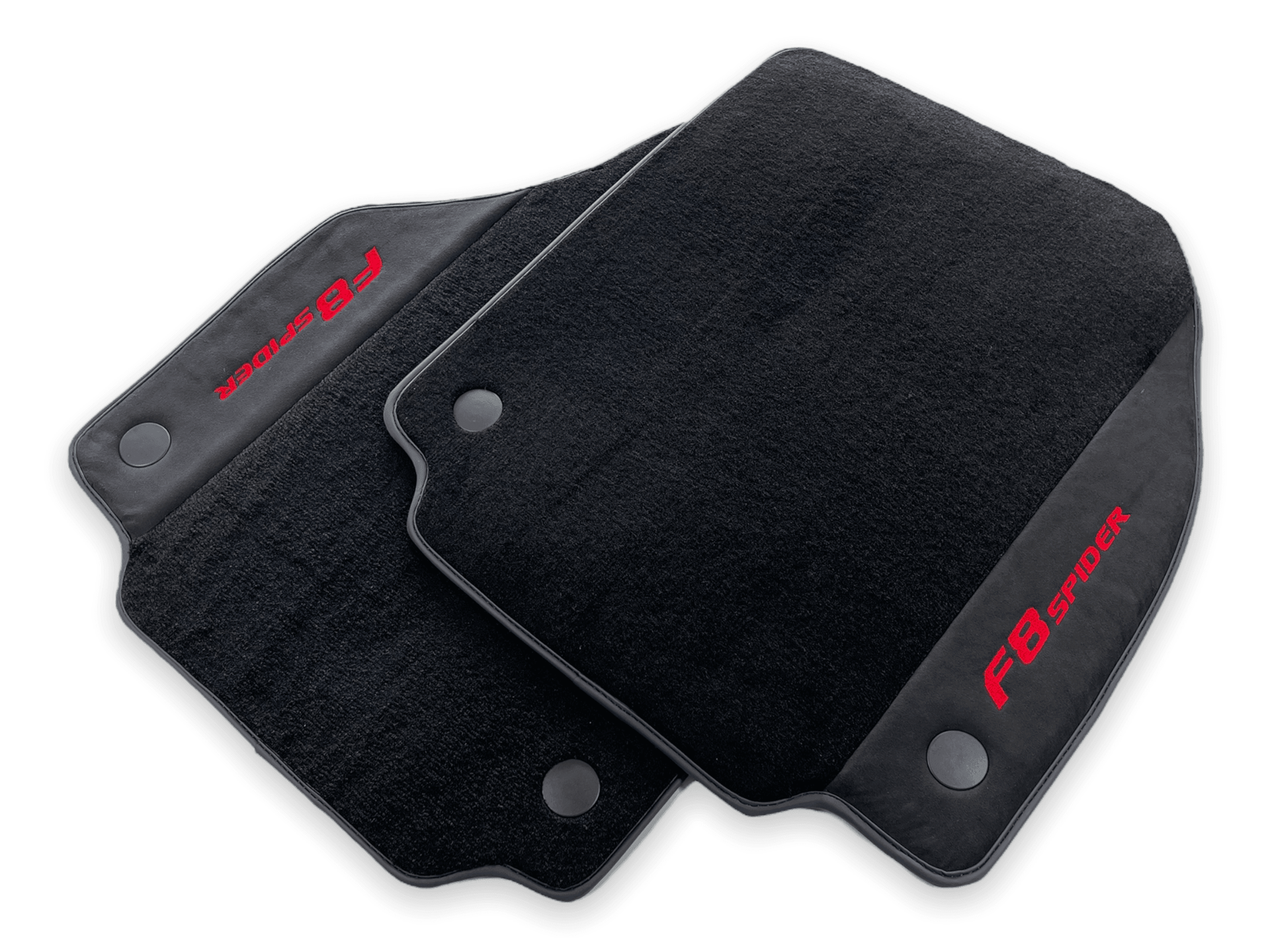 Floor Mats For Ferrari F8 Spider 2019-2022 Red Italian Edition - AutoWin