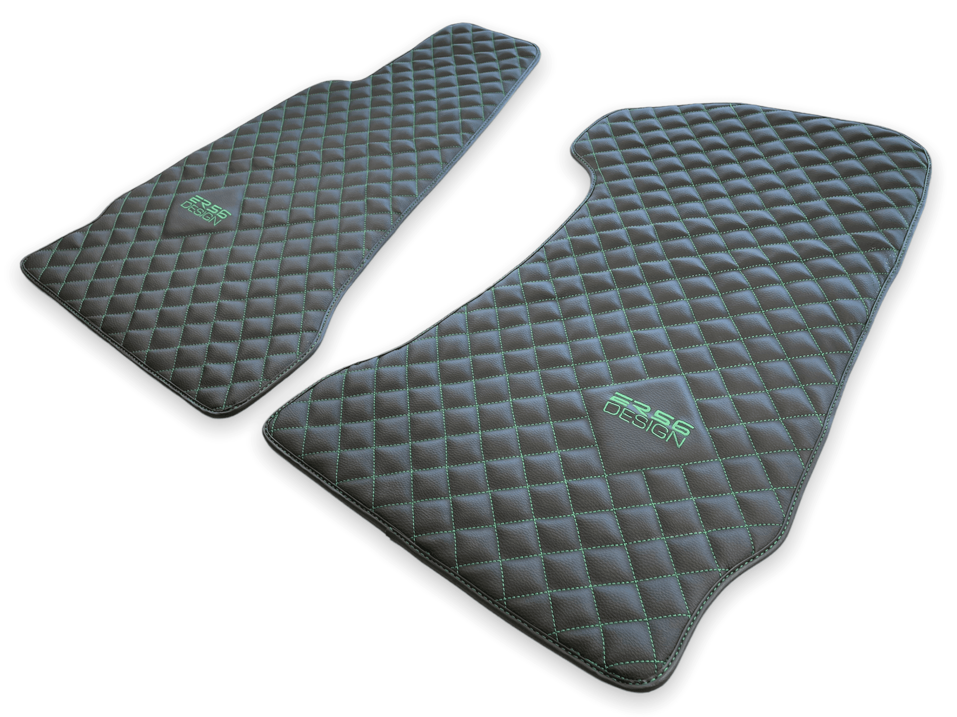 Leather Floor Mats For Aston Martin DB9 (2004-2016) ER56 Design - AutoWin