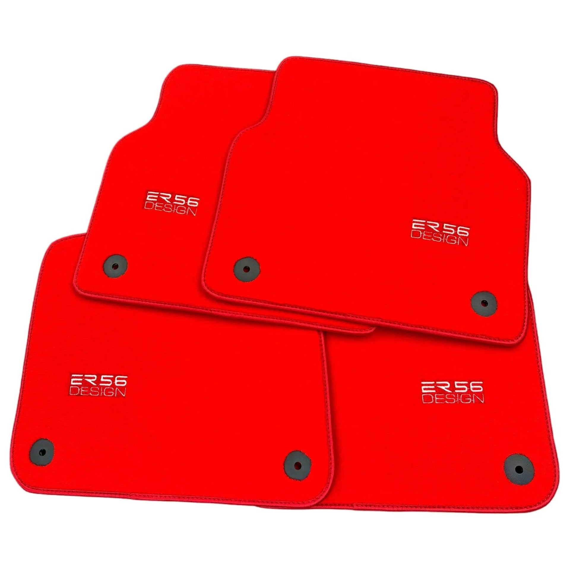 Red Floor Mats for Audi A3 - 5-door Hatchback (1996-2000) | ER56 Design - AutoWin
