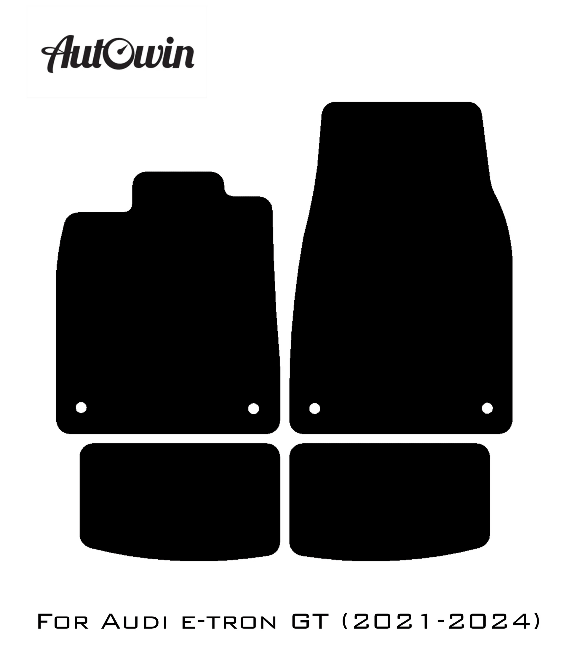 Red Floor Mats for Audi e-tron GT (2021-2024) | ER56 Design - AutoWin