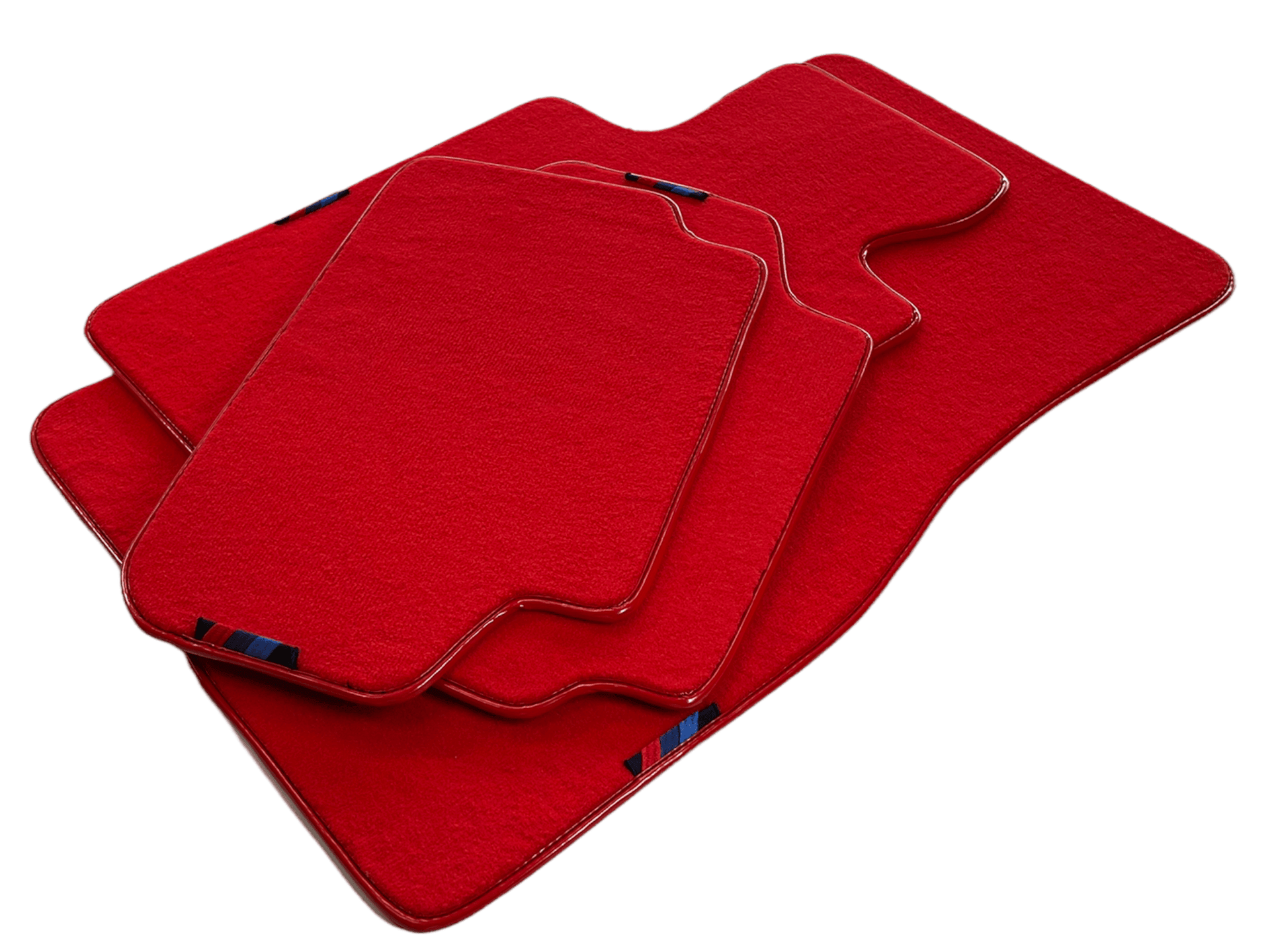 Red Floor Mats For BMW 7 Series G12 With M Package AutoWin Brand - AutoWin