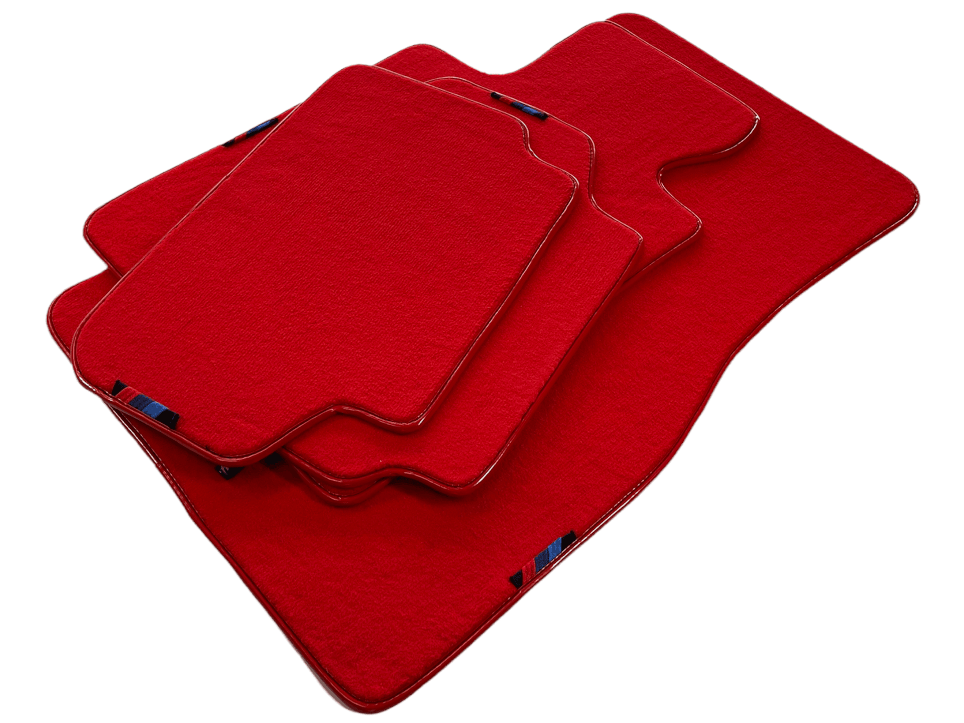 Red Floor Mats For BMW M5 Series F90 With M Package AutoWin Brand - AutoWin