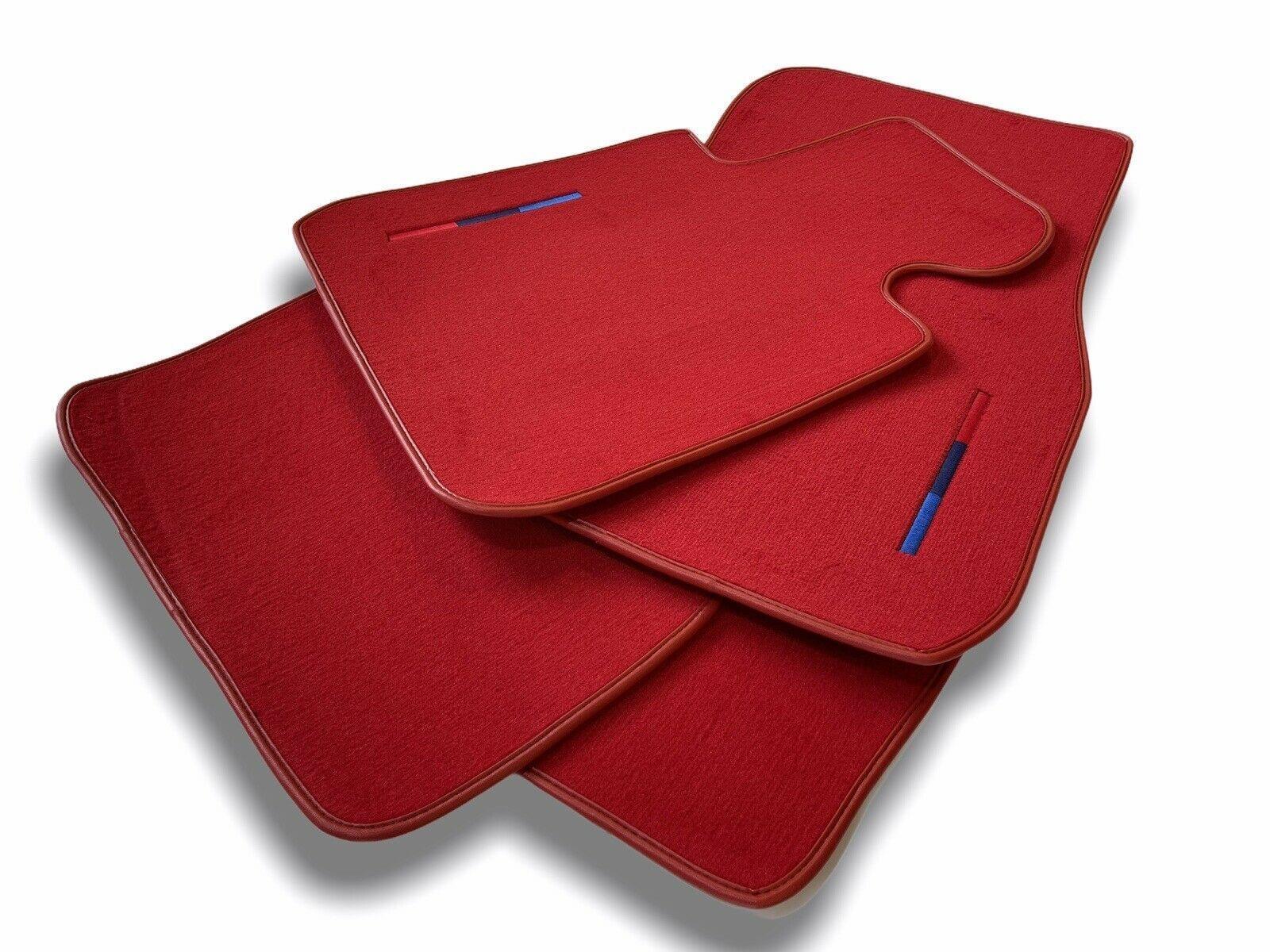 Red Mats For BMW 3 Series E46 Convertible With M Package - AutoWin