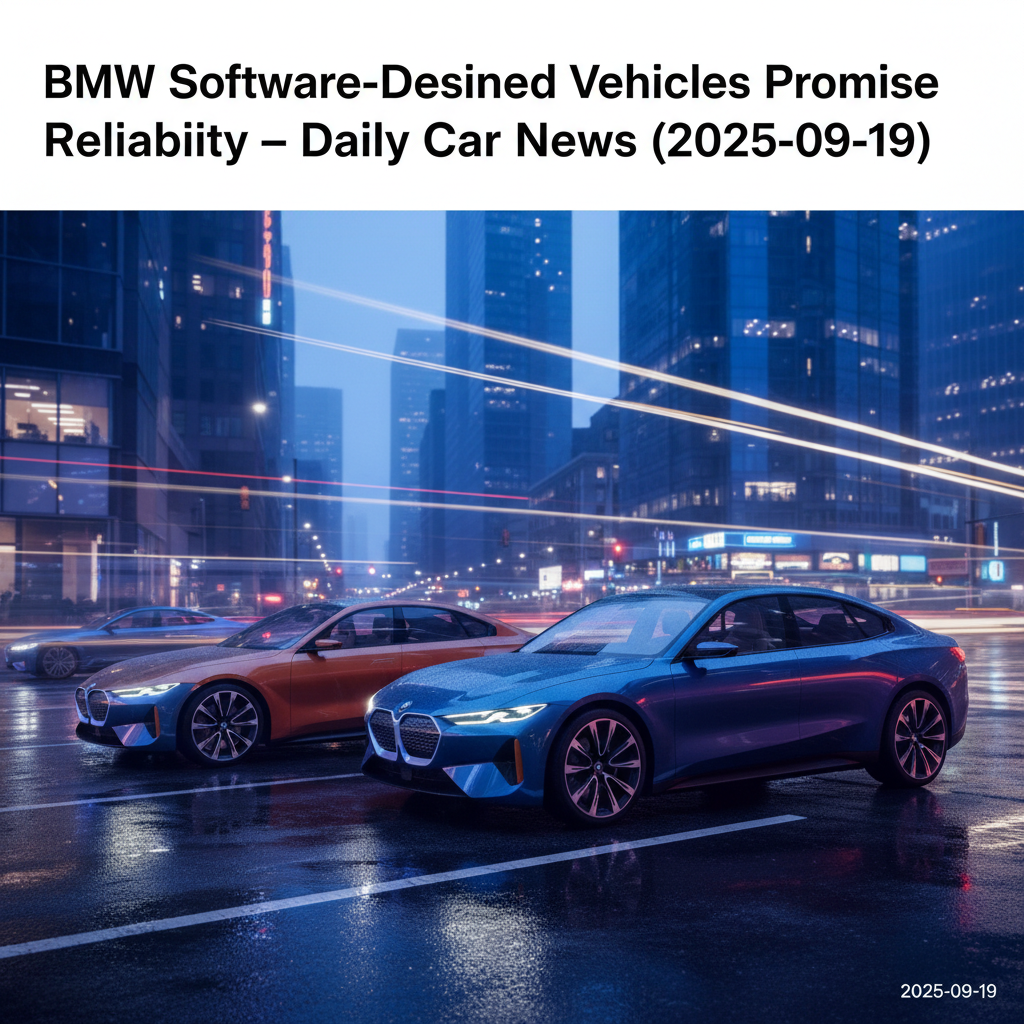 BMW Software-Defined Vehicles Promise Reliability – Daily Car News (2025-09-19)