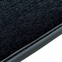 Black Floor Mats for Ferrari 296 GTS (2022-2024) with Red Alcantara Leather - AutoWin