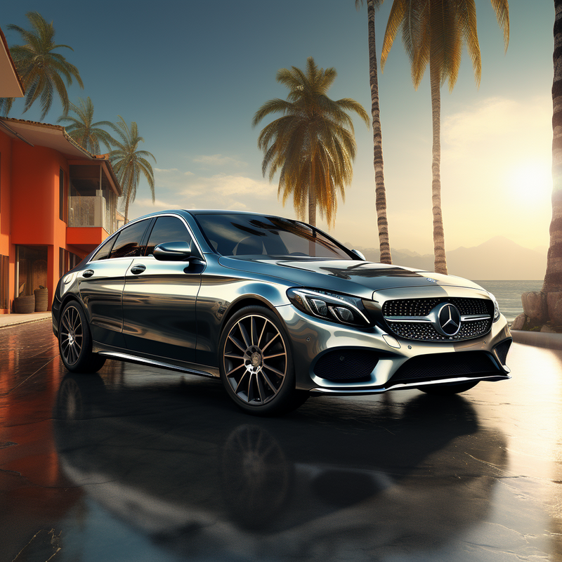 Elevate Your Mercedes-Benz C-Class W205 Sedan (2014-2018) with Autowin's Premium Floor Mats