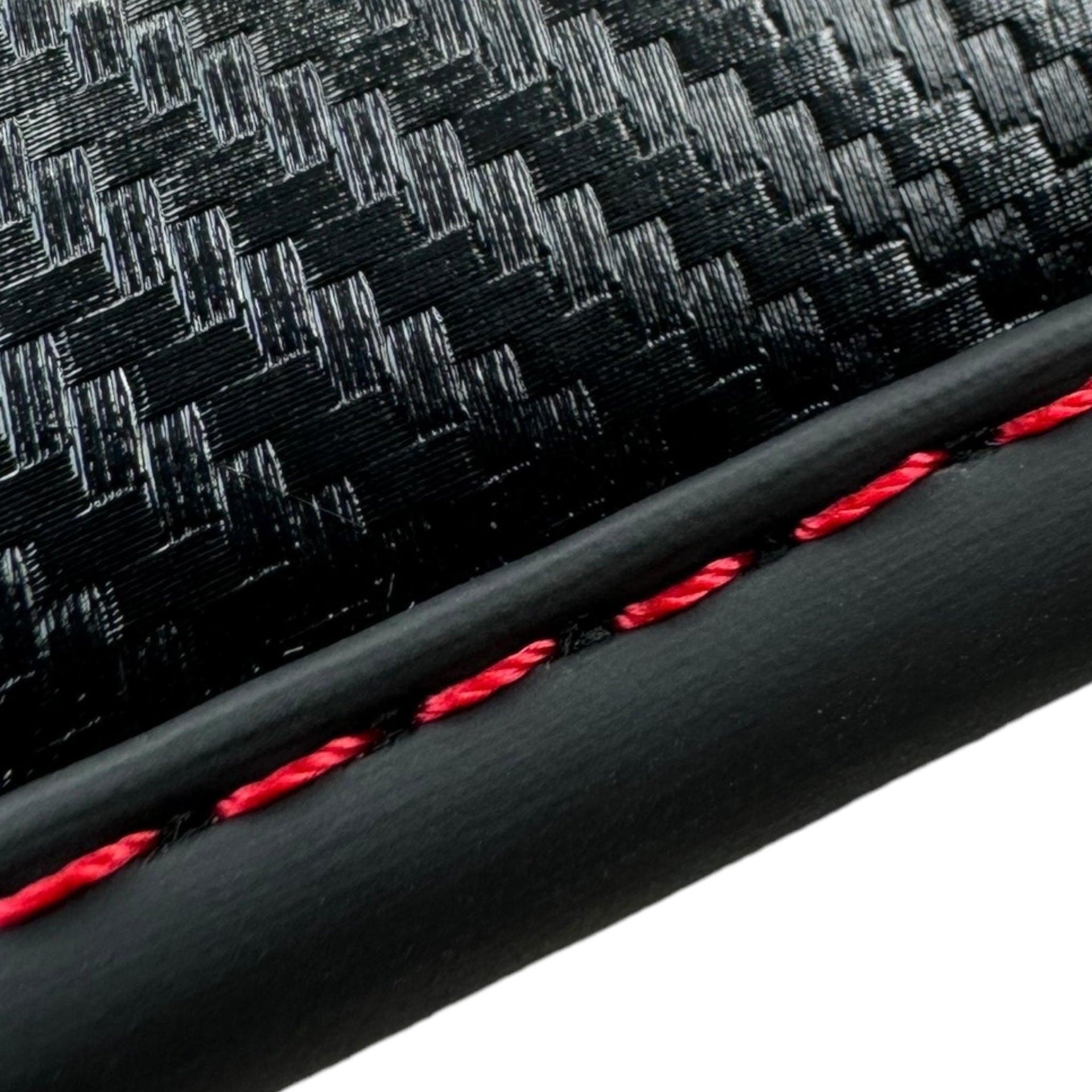 Black Floor Mats for Lamborghini Aventador SV with Carbon Fiber - AutoWin