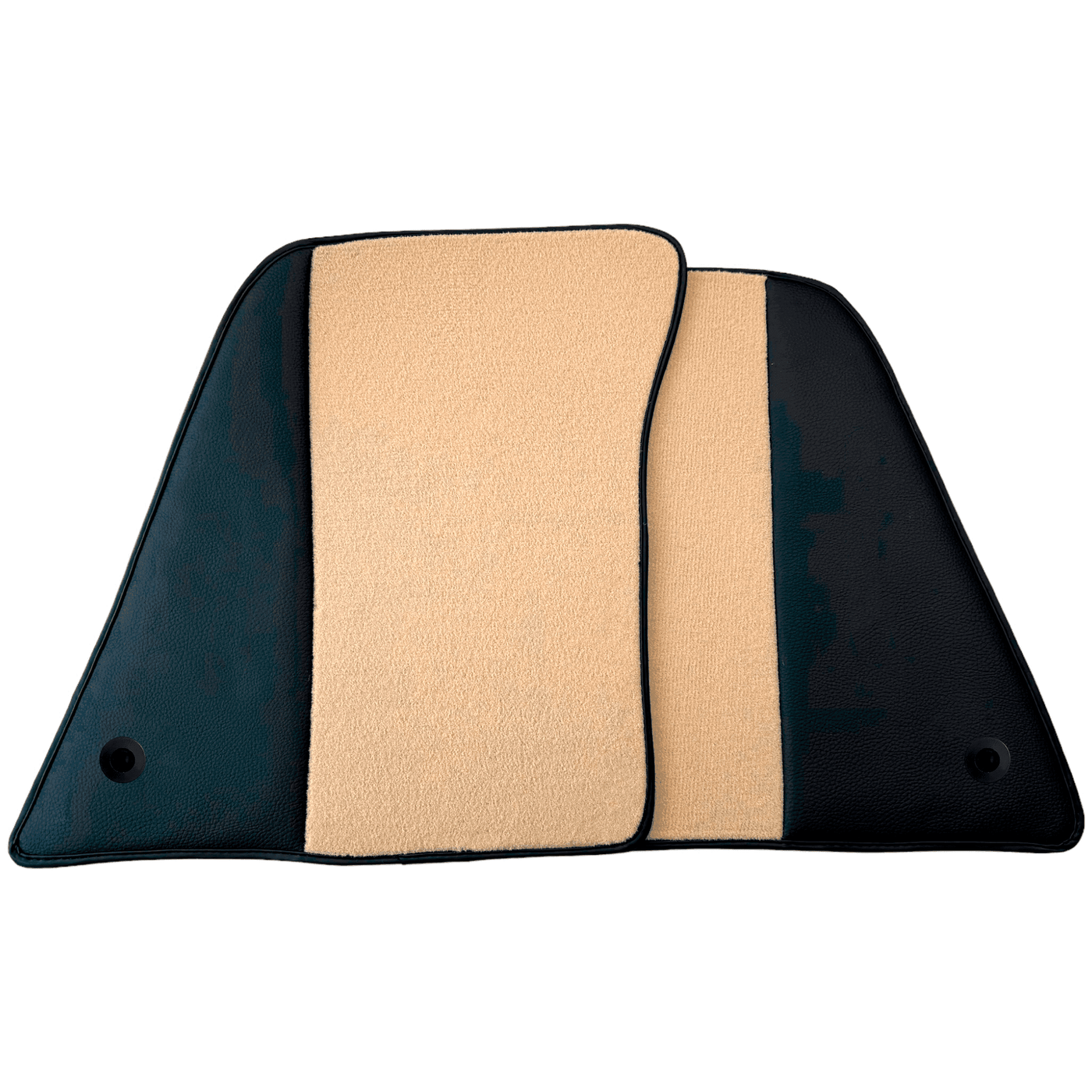 Beige Floor Mats for Ferrari 296 GTS (2022-2024) with Leather - AutoWin