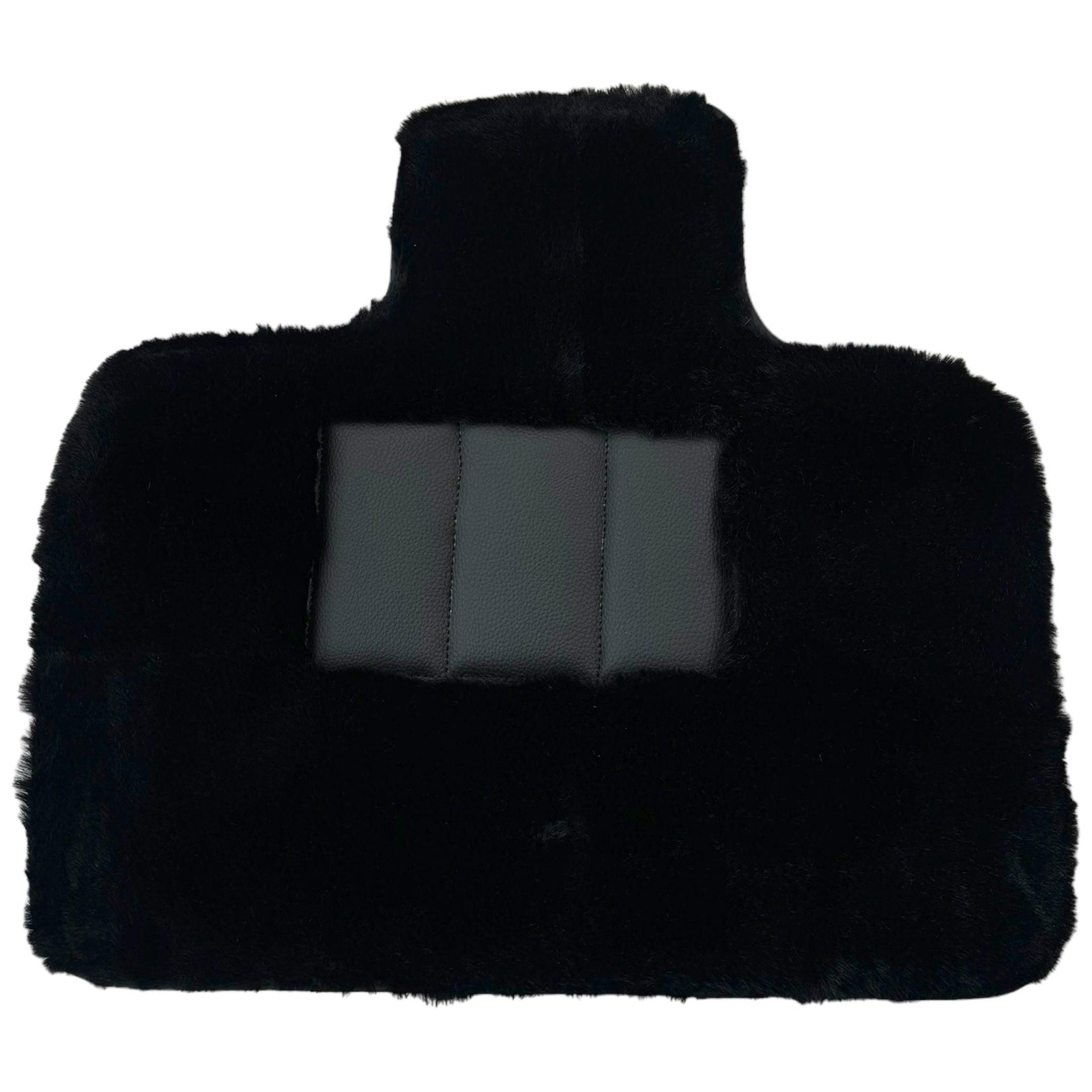 Black Sheepskin Floor Mats for BMW iX (2022-2024) - AutoWin