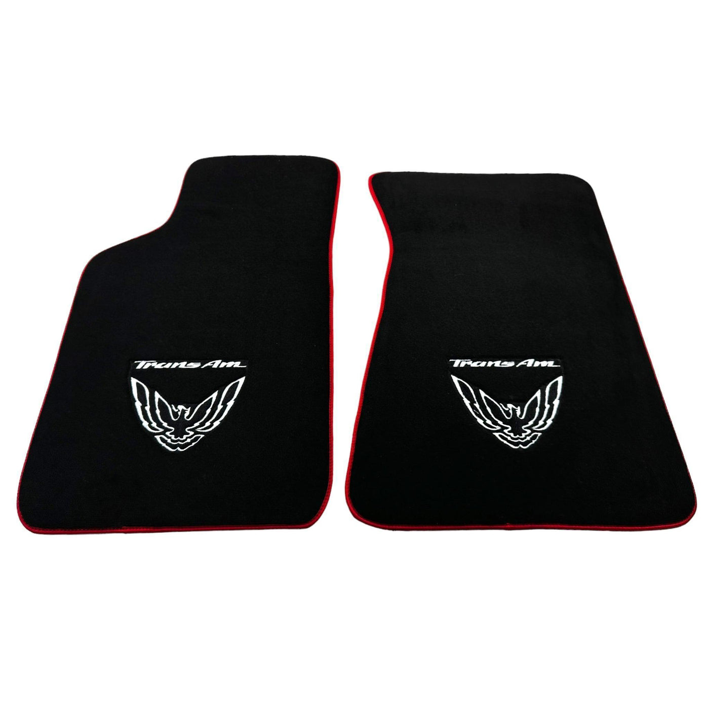 Black Floor Mats Red Trim for Pontiac FireBird (1970-1981) Trans Am - AutoWin