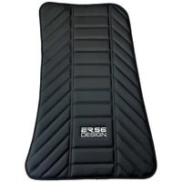 Black Leather Floor Mats for Rolls Royce Dawn (2016-2023) ER56 Design - AutoWin