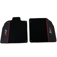Black Floor Mats for Lamborghini Aventador SVJ with Alcantara Leather - AutoWin