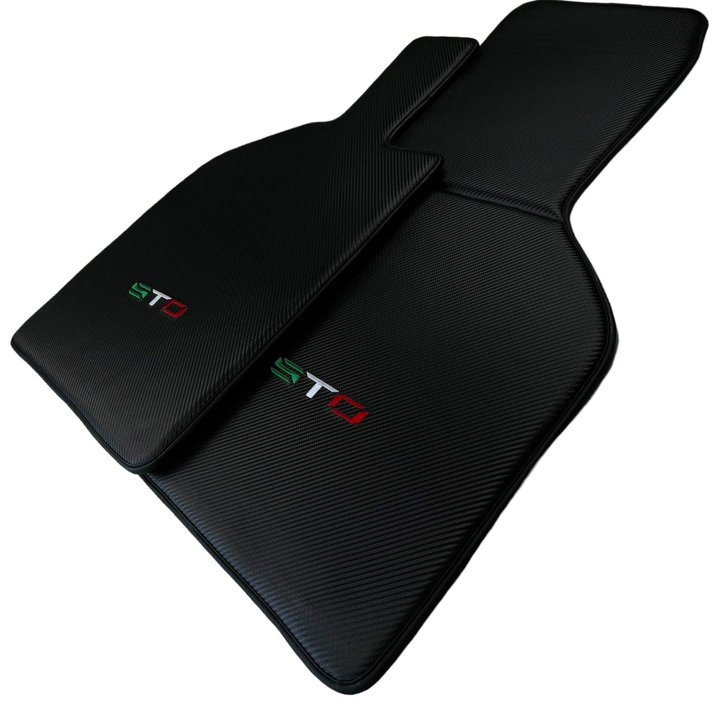 Carbon Fiber Black Floor Mats for Lamborghini Huracan STO - AutoWin