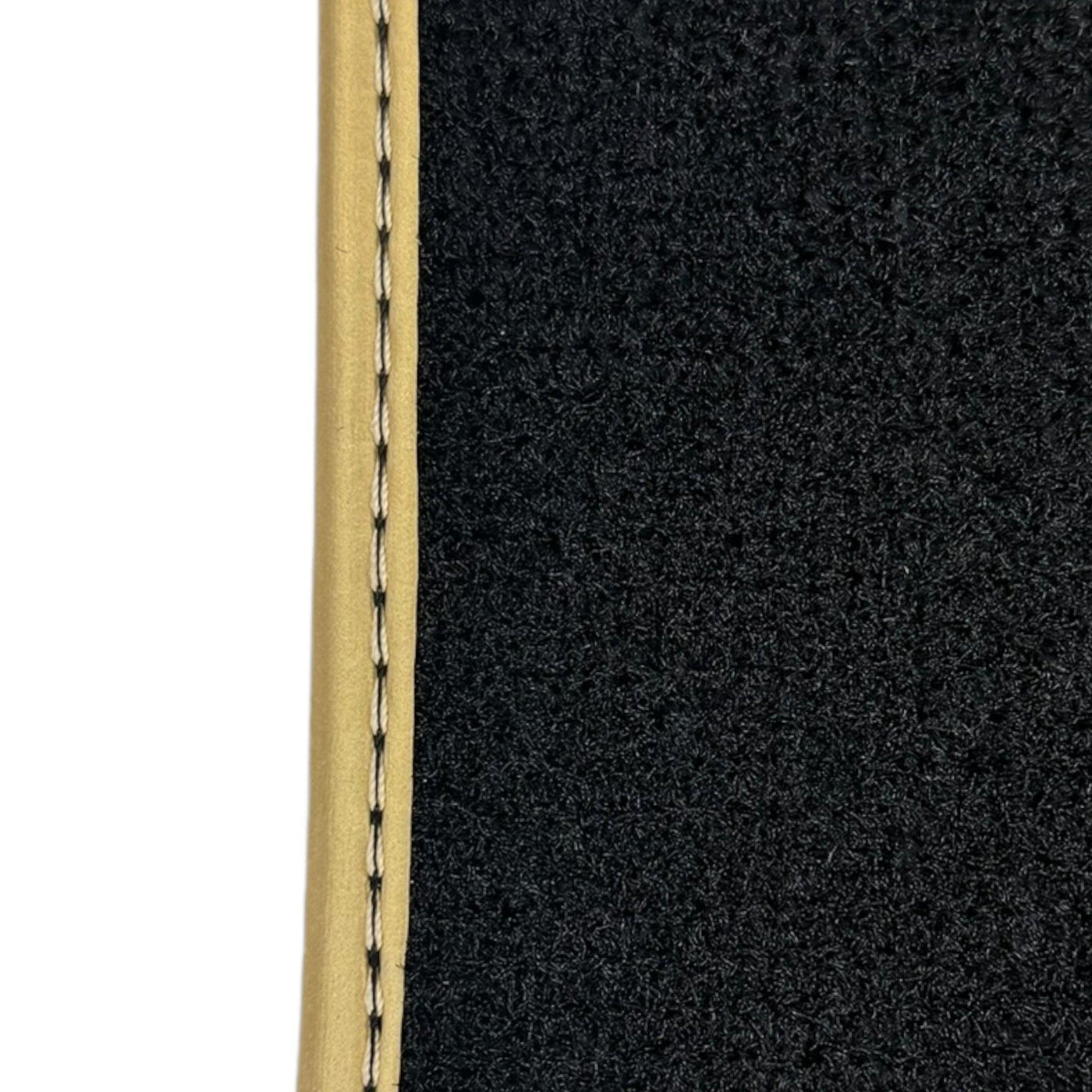 Black Alcantara Floor Mats for Ferrari F430 (2004-2009) - Red Sewing - AutoWin