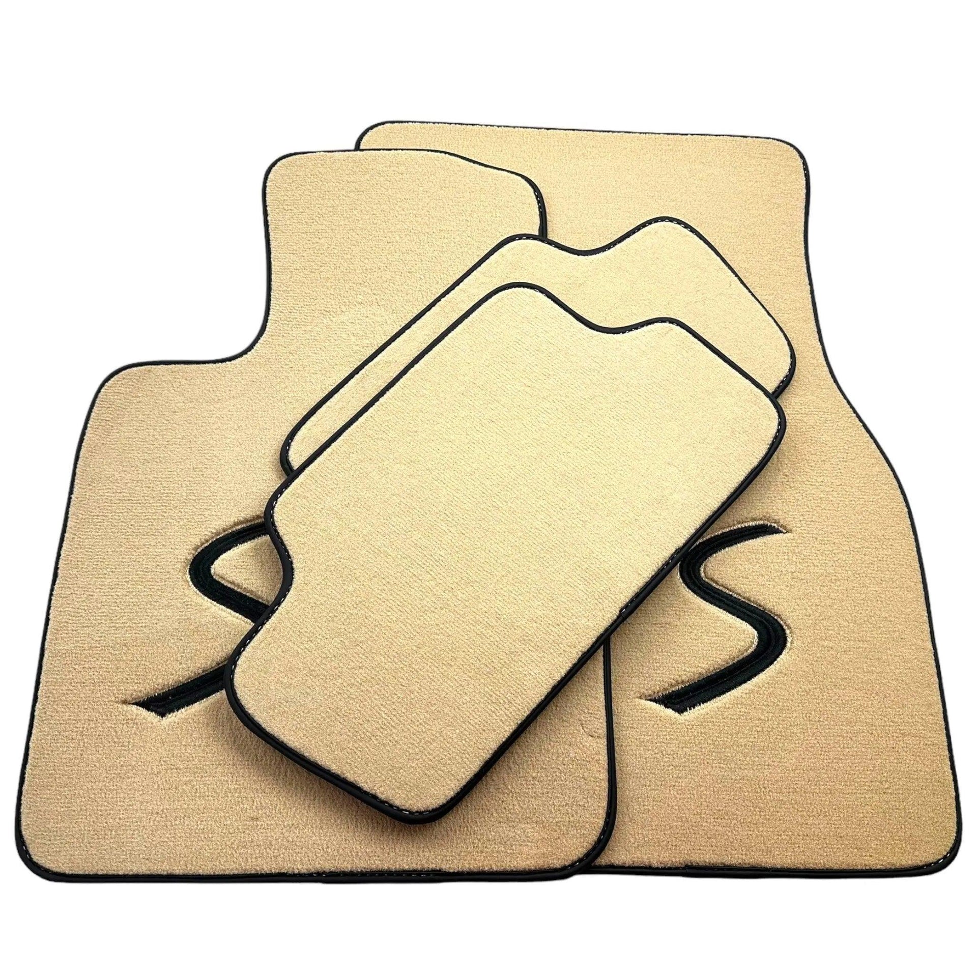 Beige Floor Mats for Mini Clubman R55 (2007-2015) - AutoWin