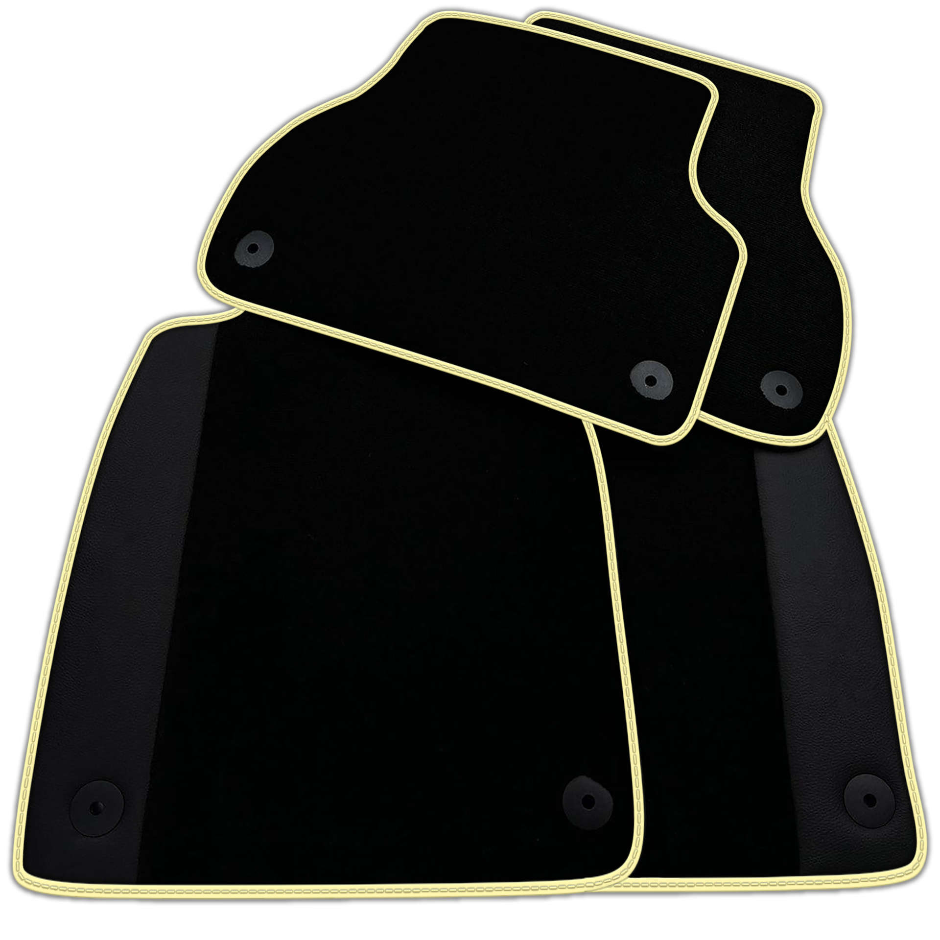 Customizable Black Floor Mats for Audi A6 - C5 Avant (1997-2002)