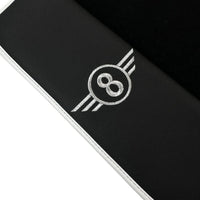 Black Floor Mats for Mini Cabrio R56 Convertible (2009-2016) with Leather | White Trim - AutoWin