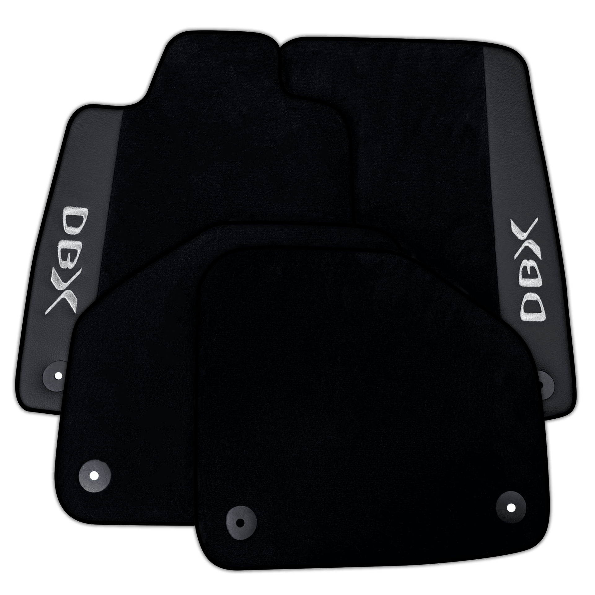 Black Floor Mats for Aston Martin DBX707 (2022-2026) SUV707 (2022-2026) SUV with Leather