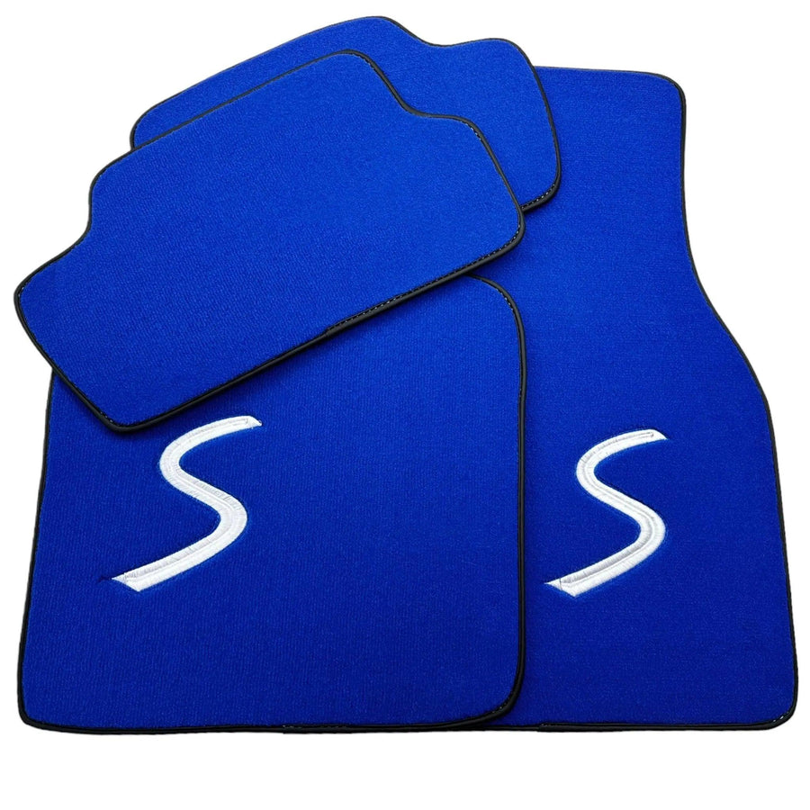 Blue Floor Mats for Mini Cabrio R52 Convertible (2004-2009) - AutoWin