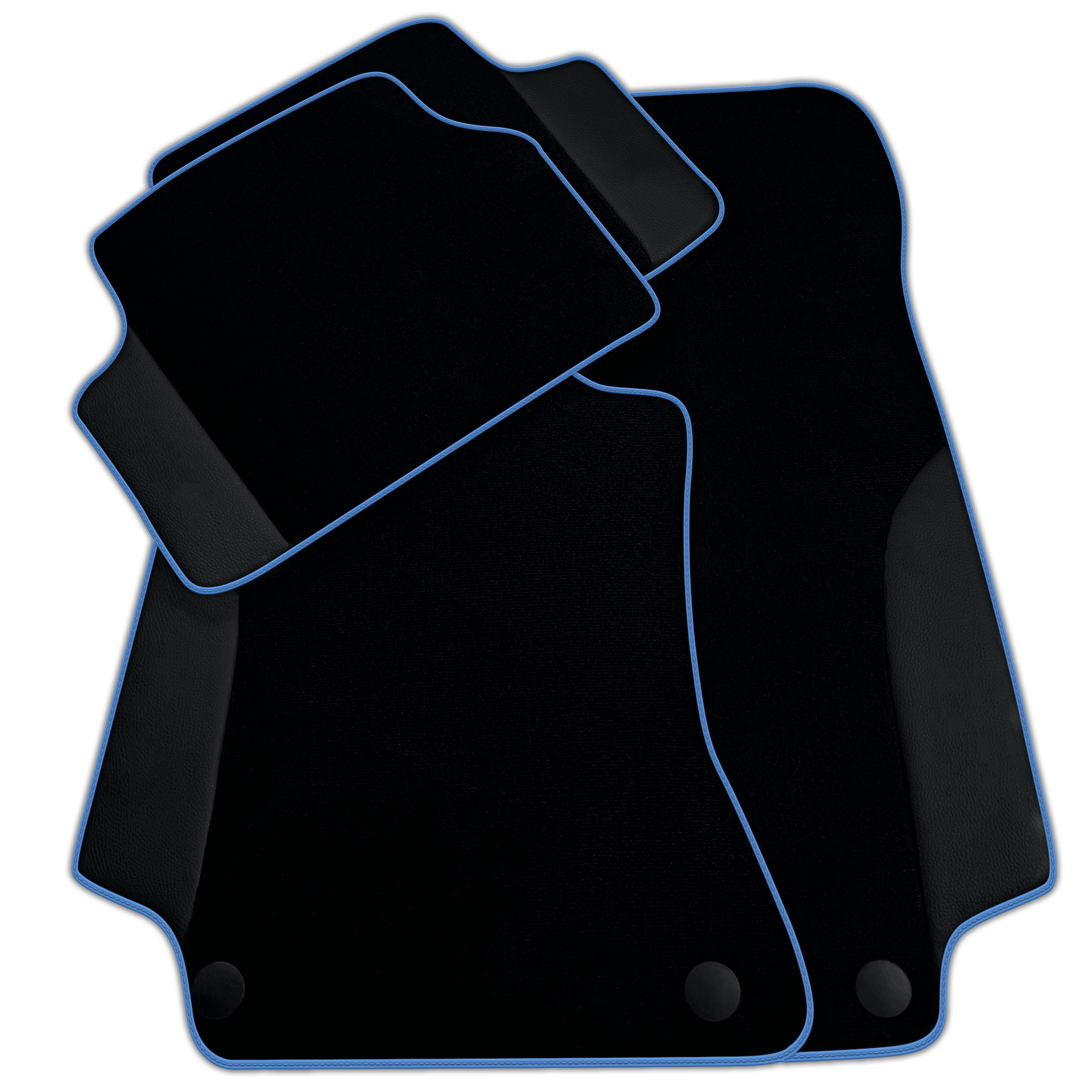 Customizable Black Floor Mats For Mercedes Benz CLK-Class C208 Coupe (1997-2002)