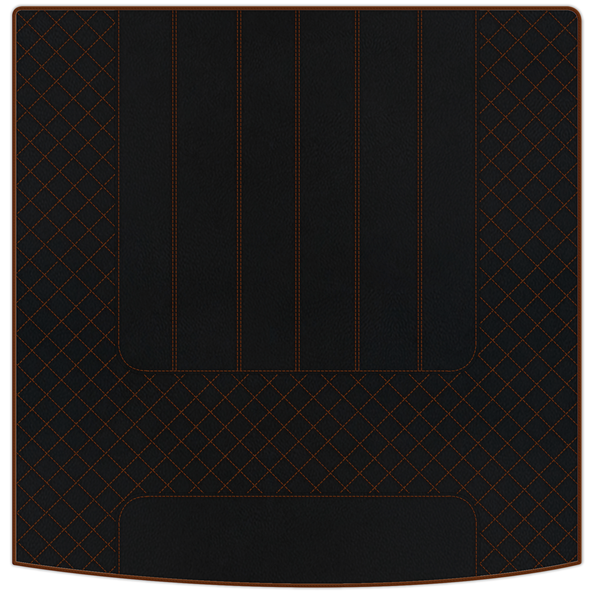 Luxury Black Leather Floor Mats for Bentley Flying Spur (2013-2019)