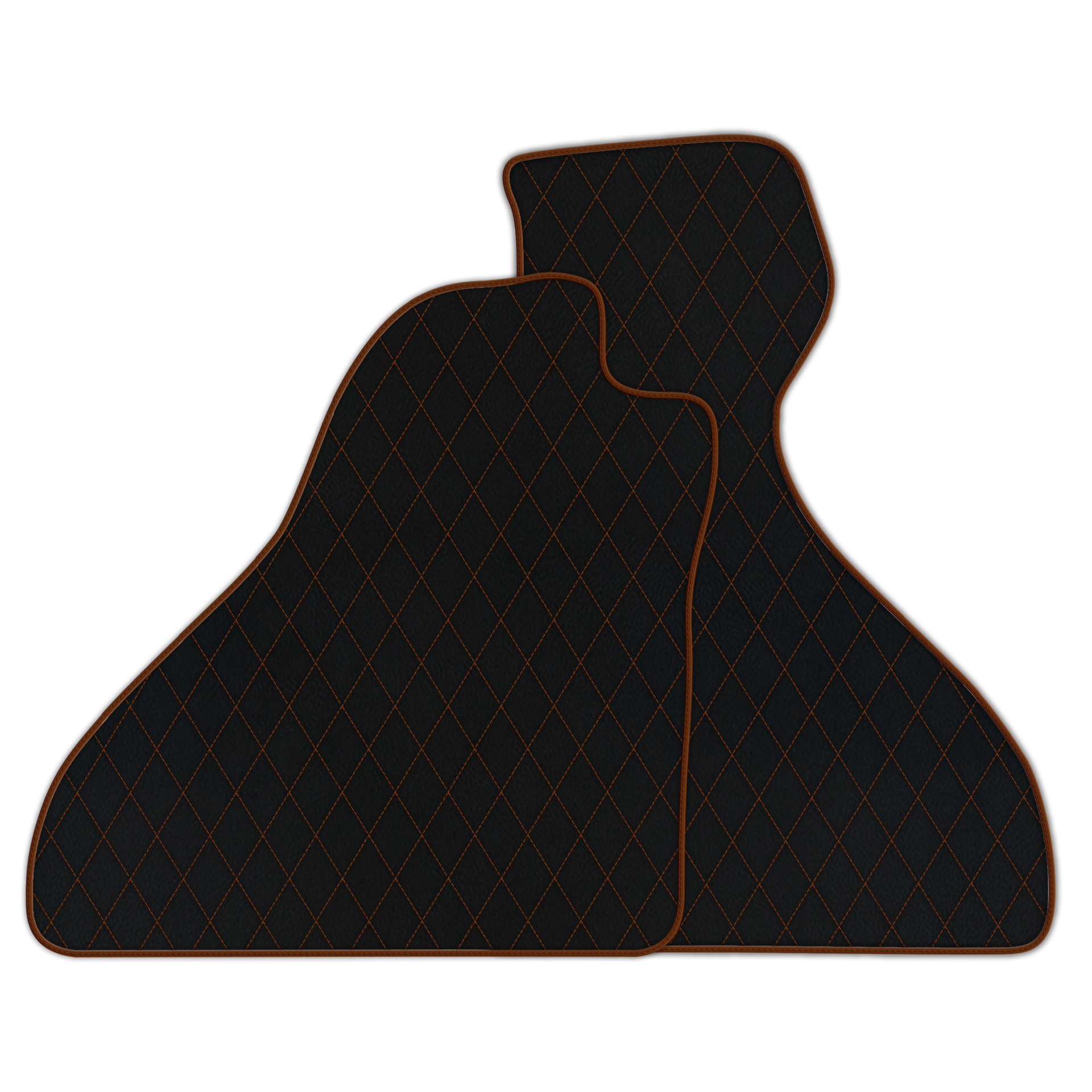 Premium Black Leather Floor Mats for Ferrari F8 Tributo (2019-2023)