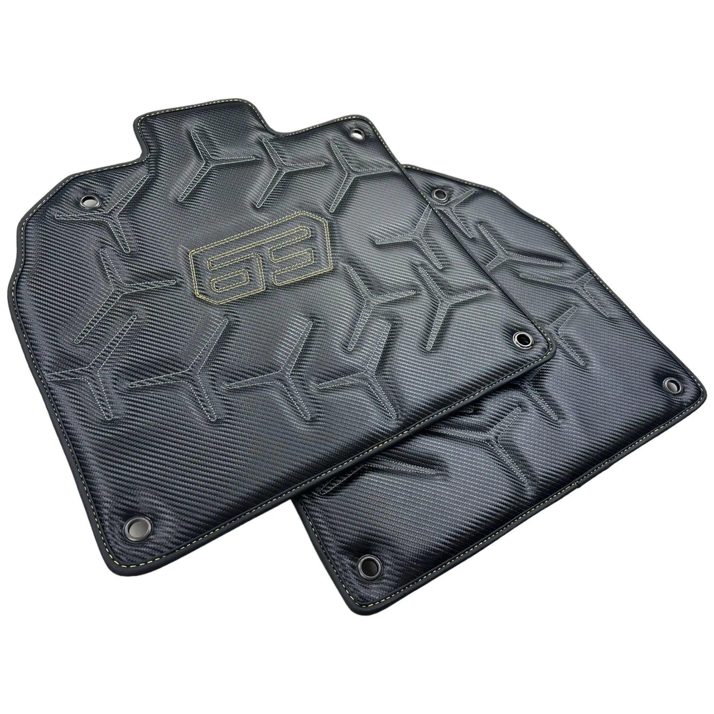 Carbon Leather Floor Mats for Lamborghini Aventador SVJ 63 Edition - AutoWin