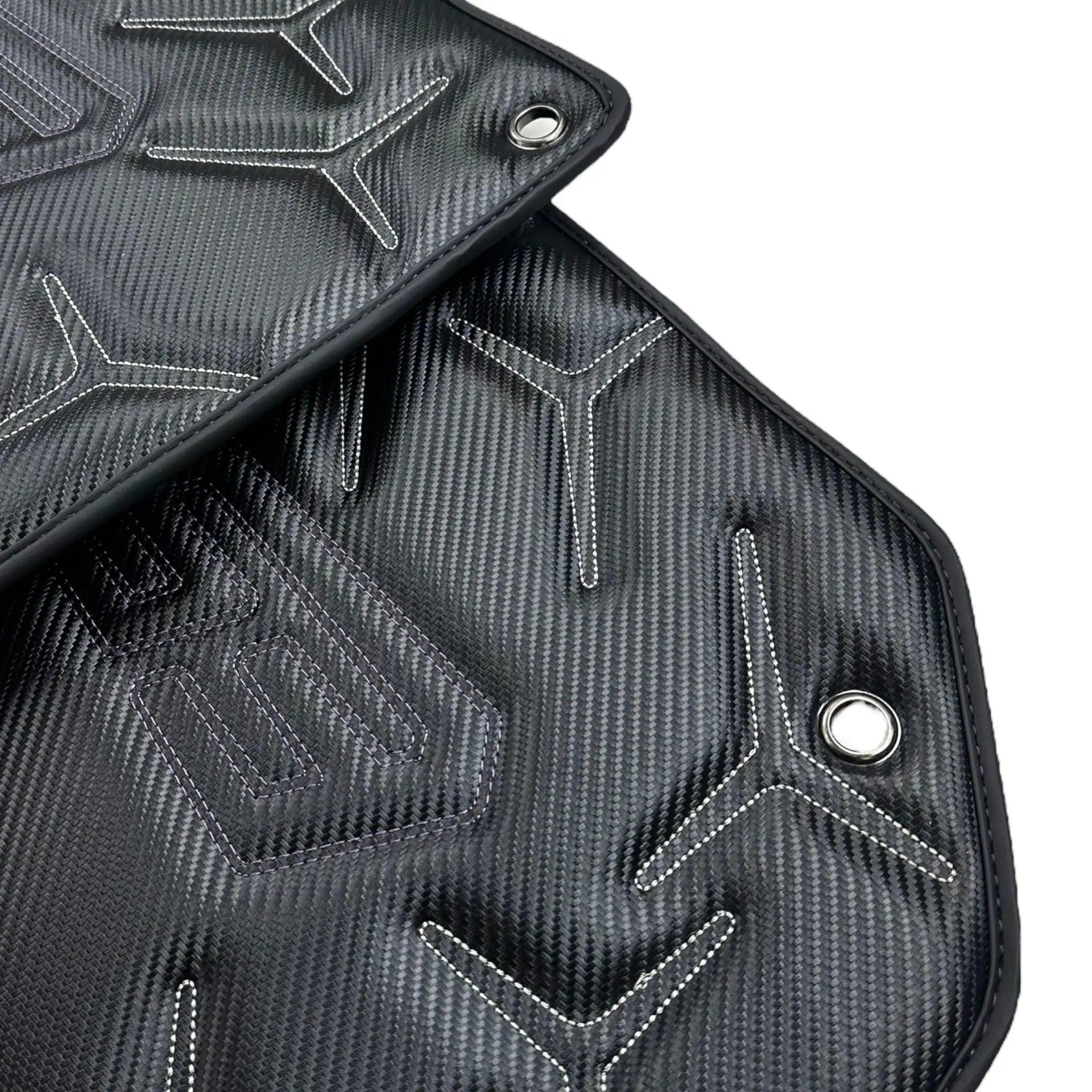 Carbon Leather Floor Mats for Lamborghini Aventador SVJ 63 Edition - AutoWin