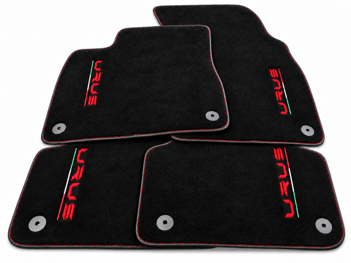 Floor Mats For Lamborghini Urus Leather Blue Stitching